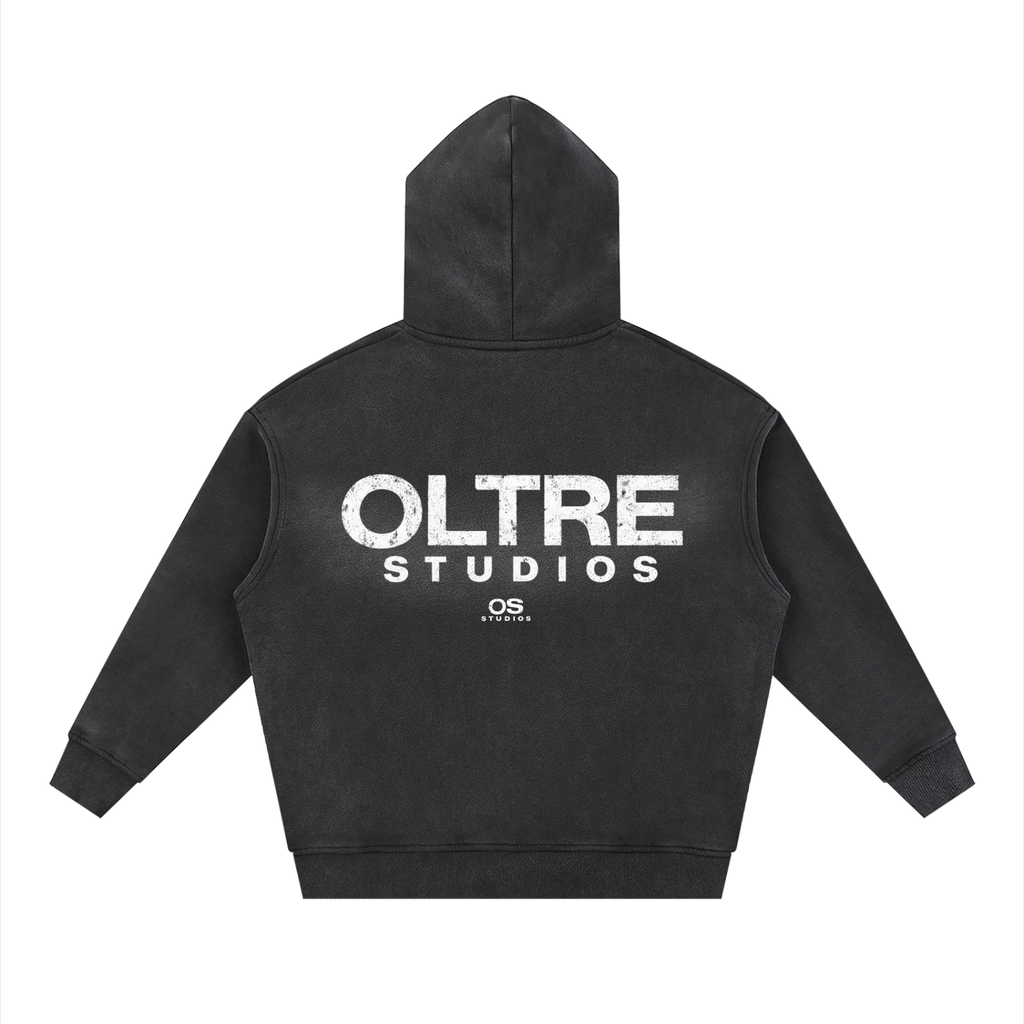 Black Oltre Sunfade Zip- Up