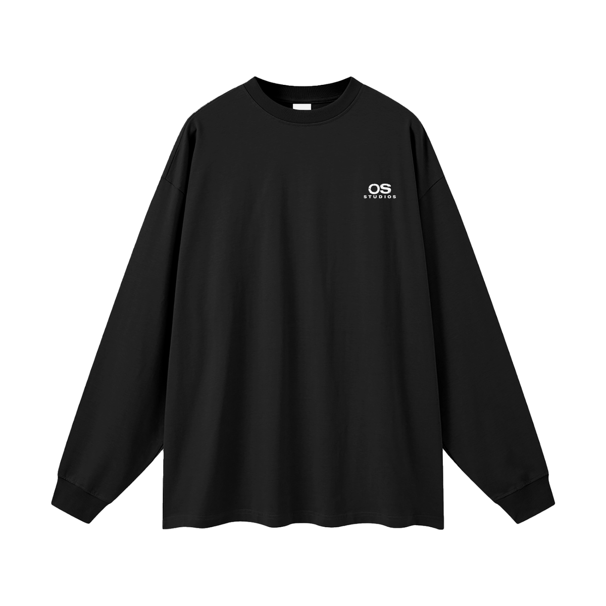 Black Oltre Studios Long sleeve Shirt, White logo