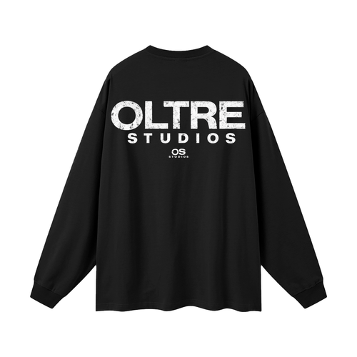 Black Oltre Studios Long sleeve Shirt, White logo
